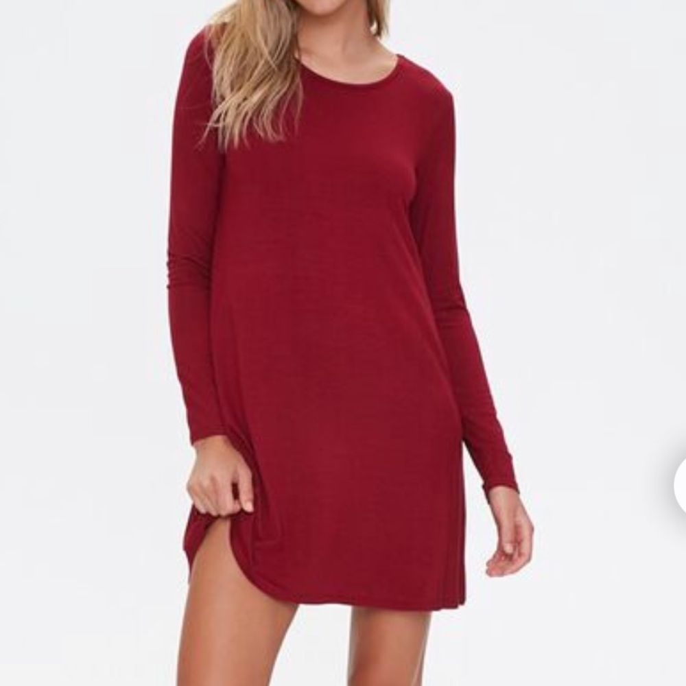 Long sleeve mini dress